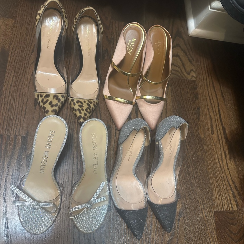 4 pair of designer shoes